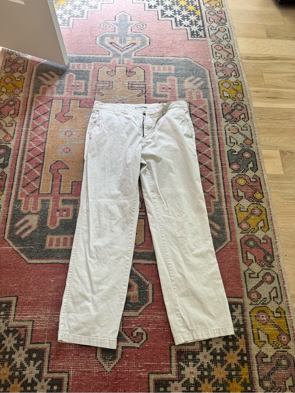 Duck Head Men's Straight-Leg Chinos in Off-White